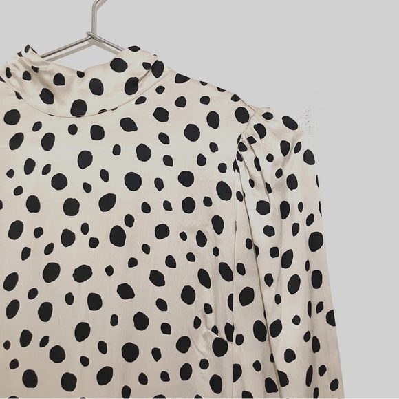 Reformation • Carmelina Silk Dress in Ink Blot - Picture 9 of 16